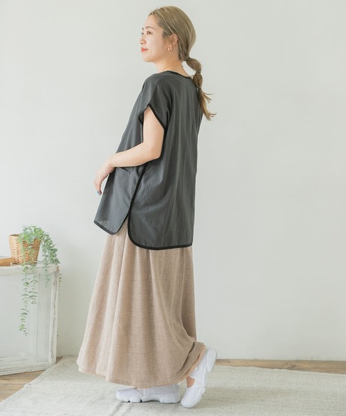 ITEMS URBANRESEARCH（アイテムズ アーバンリサーチ）の「パイピングノースリーブジャケット（その他アウター・レディース・スミクロ/アイボリー/ミント・FREE）」の18枚目の写真