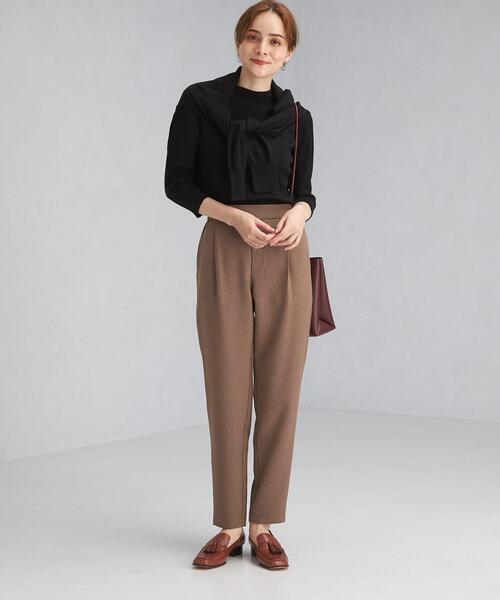 green label relaxing（グリーンレーベルリラクシング）の「オルマイパンツ テーパード -ストレッチ・防シワ・吸水速乾・ウォッシャブル-（その他パンツ・レディース・オフホワイト/レッド/モカ/ネイビー・40/38/36/34/42/44）」の19枚目の写真