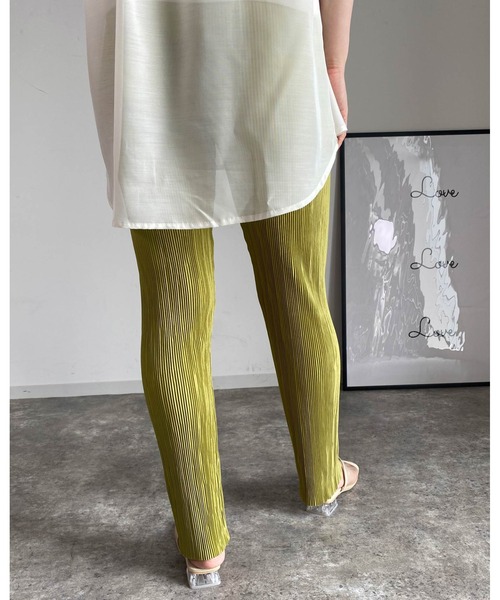 MLI'A（エムリア）の「プリーツストレートイージーパンツ（その他パンツ・レディース・ブラック/パープル/カーキ/グレー系その他/イエロー系その他・FREE）」の20枚目の写真