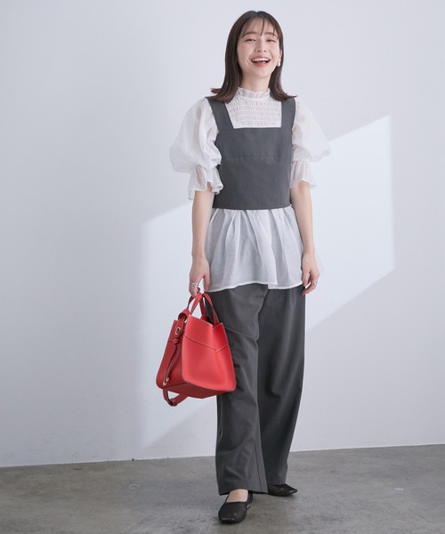 セール】セットアップでも1枚でも着られる、ビスチェトップス