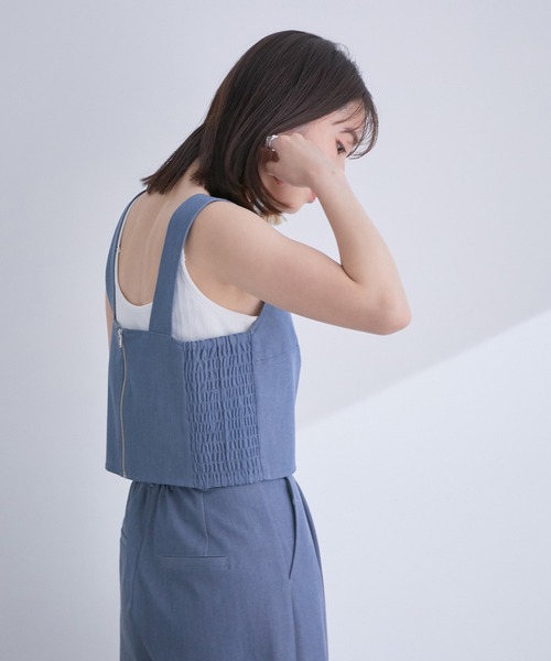 しー♡ 美品 90cm セットアップ、ベスト、シャツのセット セール】セットアップでも1枚でも着られる、ビスチェトップス