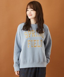 CUBE SUGAR | ウォーム裏毛 スウェット ピグメント染め クルーネック プルオーバー(スウェット)