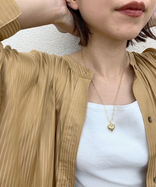 SHENERY（シーナリー）の「【WEB限定】ハートモチーフネックレス（ネックレス・レディース・シルバー/ゴールド・FREE）」の7枚目の写真