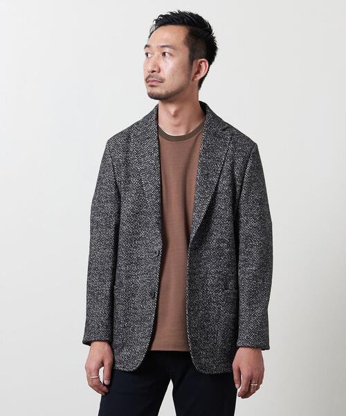 T-JACKET(ティージャケット)の「<T-JACKET (ティー ジャケット) > ダイアゴナル パッチ 2ボタン ジャケット(テーラードジャケット・メンズ・グレー・SMALL/MEDIUM/LARGE)」の6枚目の写真