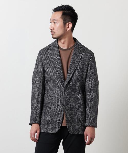 T-JACKET(ティージャケット)の「<T-JACKET (ティー ジャケット) > ダイアゴナル パッチ 2ボタン ジャケット(テーラードジャケット・メンズ・グレー・SMALL/MEDIUM/LARGE)」の5枚目の写真