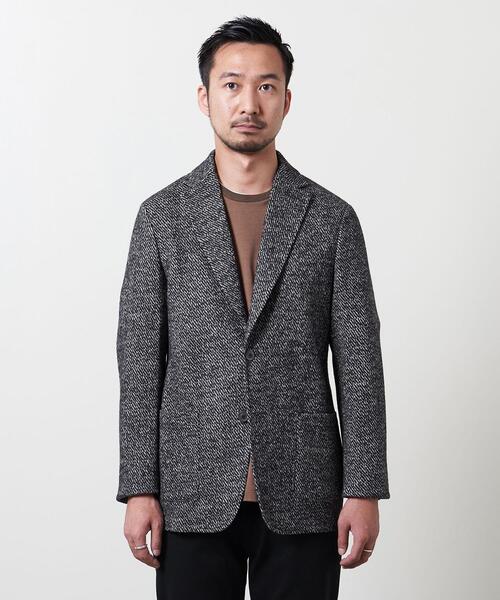 T-JACKET(ティージャケット)の「<T-JACKET (ティー ジャケット) > ダイアゴナル パッチ 2ボタン ジャケット(テーラードジャケット・メンズ・グレー・SMALL/MEDIUM/LARGE)」の8枚目の写真