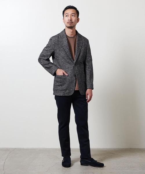 T-JACKET(ティージャケット)の「<T-JACKET (ティー ジャケット) > ダイアゴナル パッチ 2ボタン ジャケット(テーラードジャケット・メンズ・グレー・SMALL/MEDIUM/LARGE)」の9枚目の写真