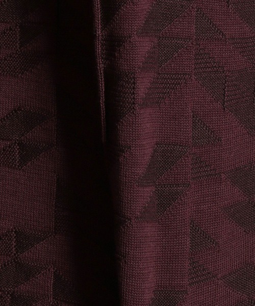 MONSIEUR NICOLE（ムッシュニコル）の「【ex/tra】グラフィック柄 ニットプルオーバー（ニット/セーター・メンズ・ブラック/ホワイト/ブラウン/ピンク・MEDIUM/X-LARGE/LARGE）」の12枚目の写真