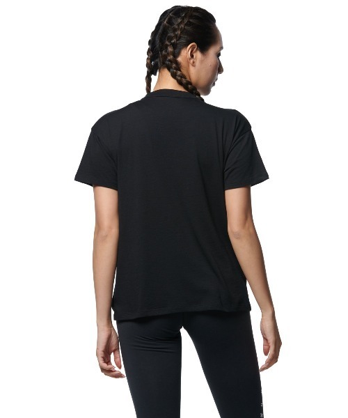 UNDER ARMOUR（アンダーアーマー）の「UAコットン グラフィック Tシャツ（トレーニング/WOMENS/レディース）（Tシャツ/カットソー・レディース・ブラック×パープル/ホワイト×ブラック・M/XL/S/L）」の7枚目の写真