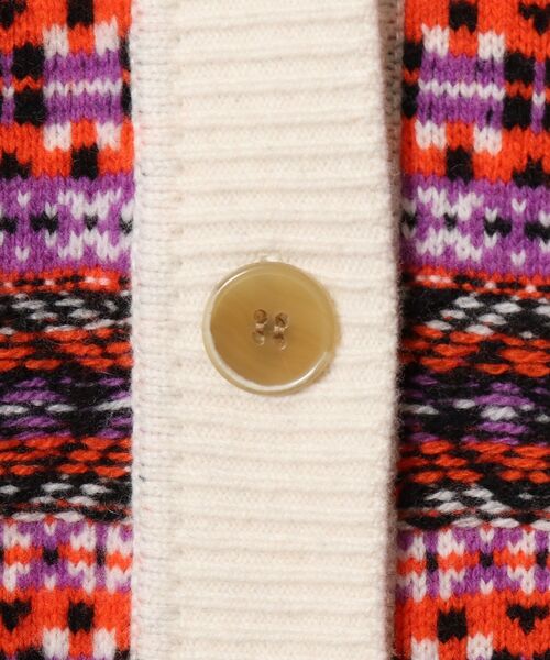 DRESSTERIOR（ドレステリア）の「◆ミックスジャカードカーディガン（カーディガン/ボレロ・レディース・ベージュ/オレンジ・38/36）」の7枚目の写真