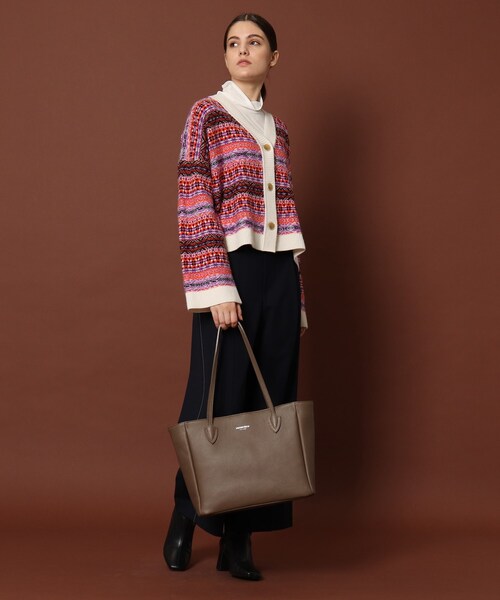 DRESSTERIOR（ドレステリア）の「◆ミックスジャカードカーディガン（カーディガン/ボレロ・レディース・ベージュ/オレンジ・38/36）」の15枚目の写真