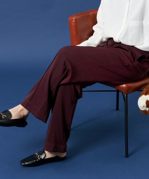 Auntie Rosa Holiday（アンティローザホリデー）の「ポリツイルカラーイージースラックス（スラックス・レディース・ブラウン/キャメル/その他/ベージュ/ブラック/グリーン・MEDIUM/SMALL/X-SMALL）」の18枚目の写真