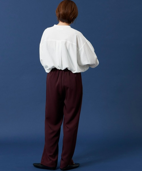 Auntie Rosa Holiday（アンティローザホリデー）の「ポリツイルカラーイージースラックス（スラックス・レディース・ブラウン/キャメル/その他/ベージュ/ブラック/グリーン・MEDIUM/SMALL/X-SMALL）」の10枚目の写真