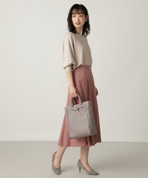 NATURAL BEAUTY BASIC（ナチュラルビューティーベーシック）の「トップベルト２ＷＡＹトート（トートバッグ・レディース・ブラック/グレー/ベージュ・ﾌﾘ-）」の17枚目の写真