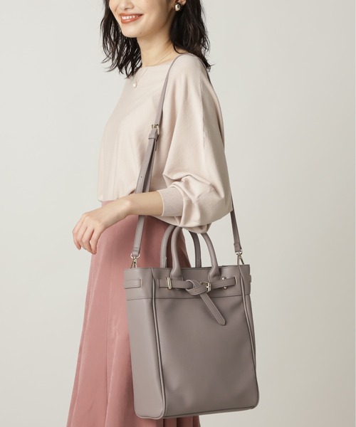 NATURAL BEAUTY BASIC（ナチュラルビューティーベーシック）の「トップベルト２ＷＡＹトート（トートバッグ・レディース・ブラック/グレー/ベージュ・ﾌﾘ-）」の18枚目の写真