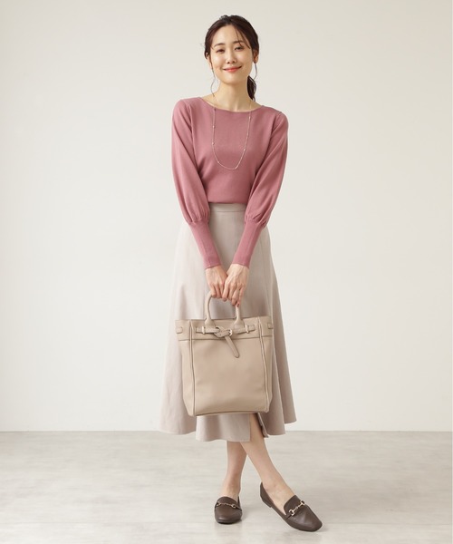 NATURAL BEAUTY BASIC（ナチュラルビューティーベーシック）の「トップベルト２ＷＡＹトート（トートバッグ・レディース・ブラック/グレー/ベージュ・ﾌﾘ-）」の21枚目の写真