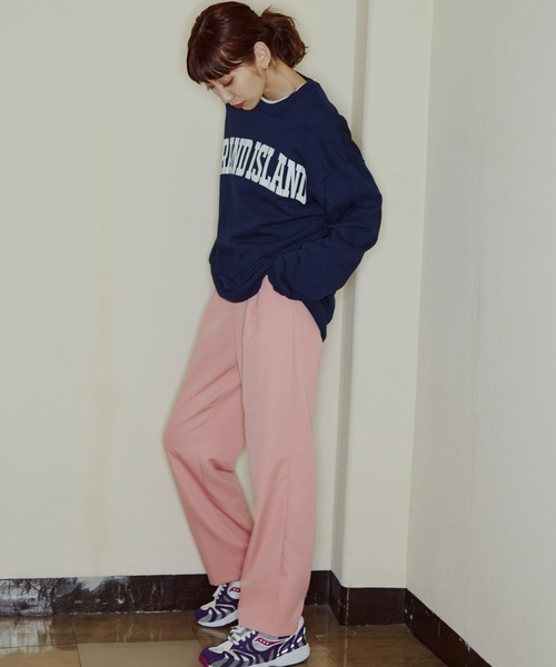 Auntie Rosa Holiday（アンティローザホリデー）の「BIGカレッジロゴスウェット（スウェット・レディース・チャコールグレー/グレー/ダークブルー/レッド/ライトグレー/オレンジ/ライトグリーン/ブルー・FREE）」の22枚目の写真