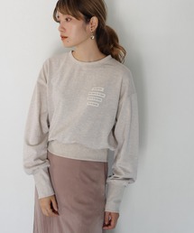 CLEIO | 【CLEIO】メランジラベルスウェット(スウェット)