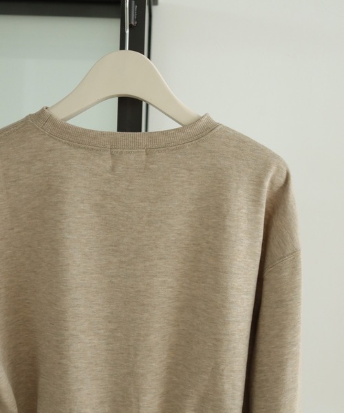 CLEIO（クレイオ）の「【CLEIO】メランジラベルスウェット（スウェット・レディース・ベージュ/ブラウン・FREE）」の3枚目の写真
