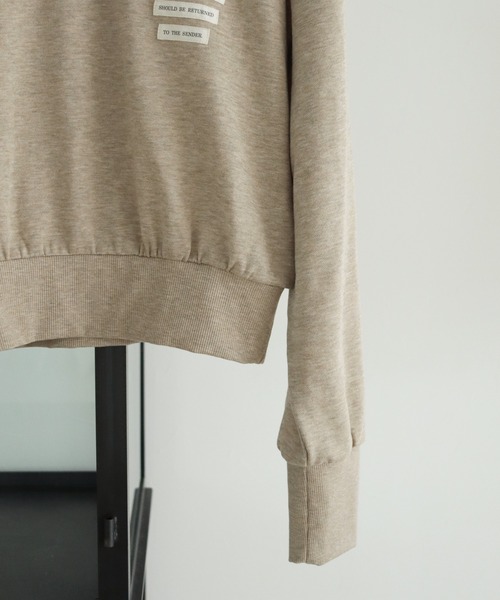CLEIO（クレイオ）の「【CLEIO】メランジラベルスウェット（スウェット・レディース・ベージュ/ブラウン・FREE）」の8枚目の写真