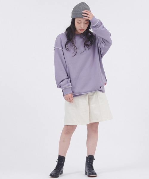 Dickies/ディッキーズ コットン裏毛アウトリンキングビッグスウェット