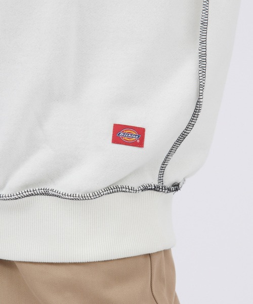 Dickies（ディッキーズ）の「Dickies/ディッキーズ コットン裏毛アウトリンキングビッグスウェット（スウェット・レディース・スミクロ/オフホワイト/パープル/ブルー・M/L）」の19枚目の写真