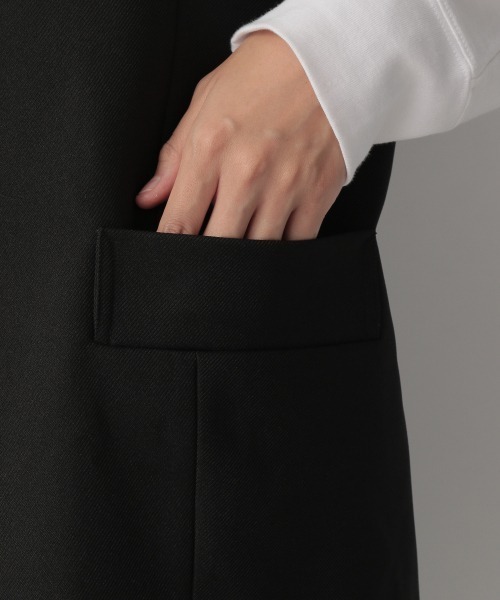 yuw（ユウ）の「COLLARLESS VEST　228765（ベスト・レディース・ブラック/ブラウン・FREE）」の15枚目の写真