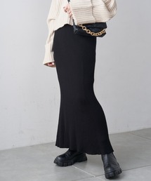 Chico | 【新色追加】マーメイドニットロングスカート(スカート)