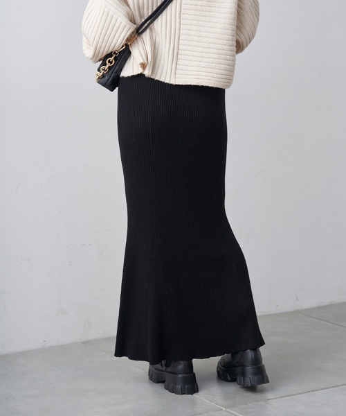 Chico（チコ）の「【新色追加】マーメイドニットロングスカート（スカート・レディース・ライトベージュ/グレー/チャコールグレー/ブラック/ブラウン・FREE）」の18枚目の写真