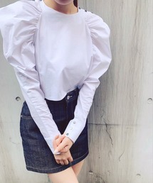 Charles Chaton | ギャザーパフブラウス(シャツ/ブラウス)