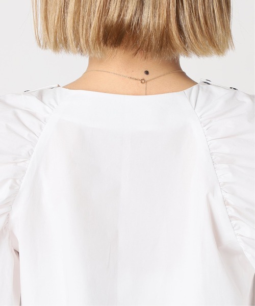 Charles Chaton（シャルルシャトン）の「ギャザーパフブラウス（シャツ/ブラウス・レディース・ブラック/ホワイト・FREE）」の10枚目の写真