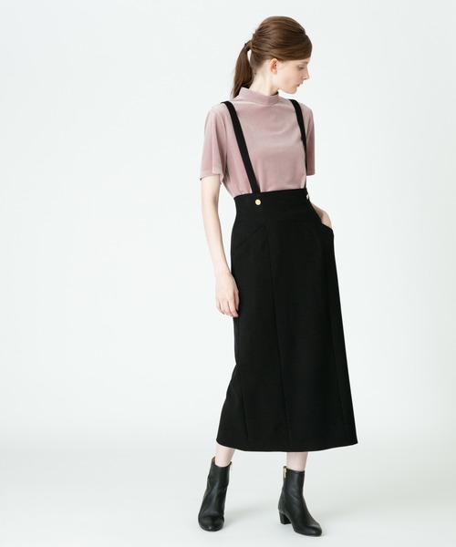 ウールライクメタル釦サロペットスカート スカート Allureville アルアバイル のファッション通販 Zozotown