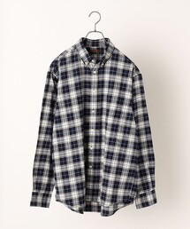【SHIPS any別注】CLEVE: ボタンダウン チェック シャツ 21AW◇