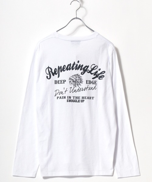 MARUKAWA(マルカワ)の「RUDE フロント/バックプリントロンT(Tシャツ/カットソー・メンズ・ホワイト/ブラック/ホワイト系その他/ブラック系その他/ホワイト系その他2/ブラック系その他2/ホワイト系その他3/ブラック系その他3・M/L/LL)」の4枚目の写真