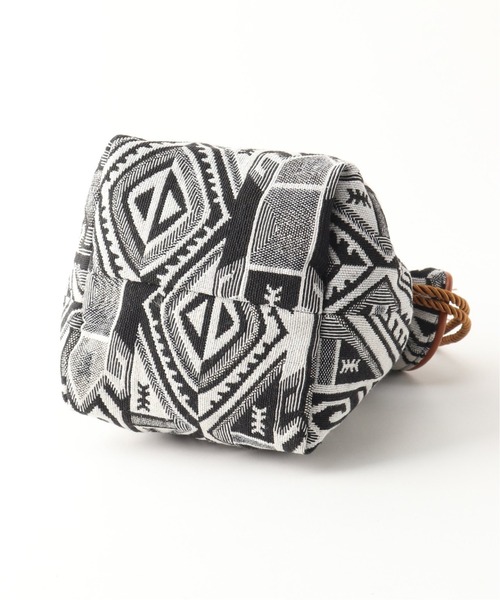 Simplicite（サンプリシテ）の「ジャガードキンチャクバッグ◆（ショルダーバッグ・レディース・ブラック/オレンジ・FREE）」の3枚目の写真