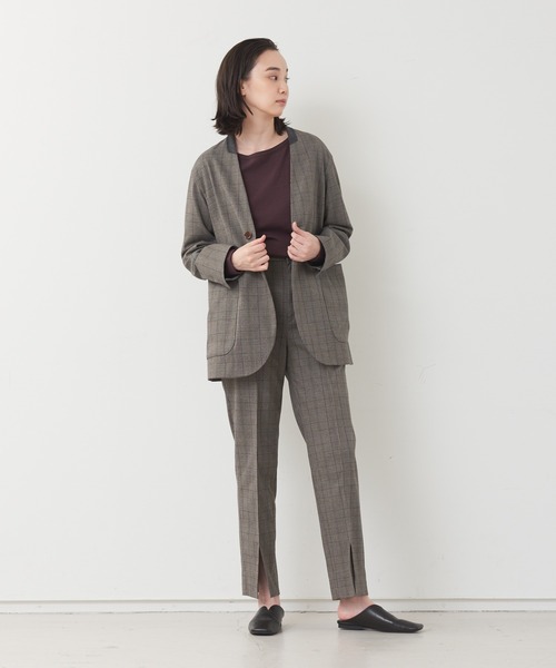 collex（コレックス）の「【セットアップ対応】ビッグテーラードジャケット（テーラードジャケット・レディース・チェック・フリー）」の12枚目の写真