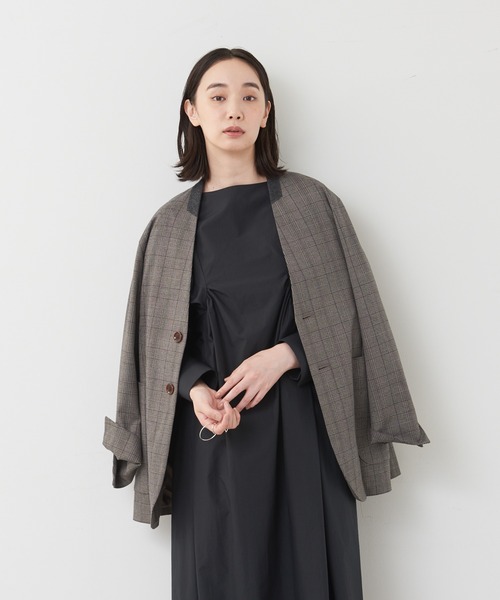 collex（コレックス）の「【セットアップ対応】ビッグテーラードジャケット（テーラードジャケット・レディース・チェック・フリー）」の5枚目の写真