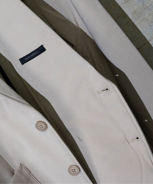 JOHN'S CLOSET(ジョンズクローゼット)の「【3】 ROOT THREE ポリエステル2WAYストレッチジャケット(テーラードジャケット・メンズ・ネイビー/ベージュ/カーキ/ブラック・LARGE/MEDIUM/X-LARGE)」の7枚目の写真