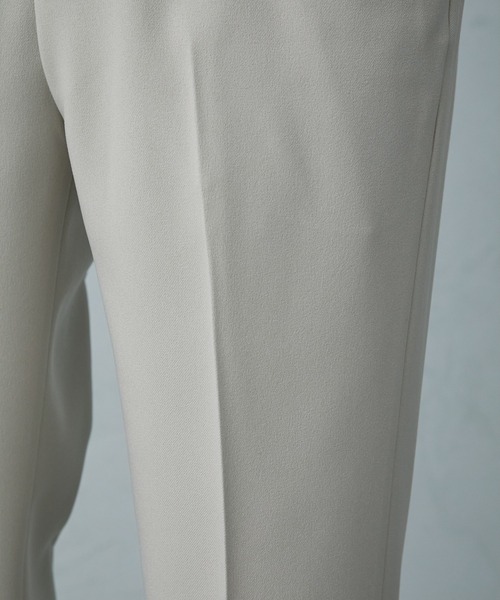 PUBLIC TOKYO（パブリックトウキョウ）の「エバークリーステーパードスラックス｜洗える/防シワ/速乾/ウエストゴム/永久クリース（スラックス・メンズ・ベージュ/ブラック/ブラウン/グレー/ダークグレー/ダークブラウン系・1/2/3）」の18枚目の写真