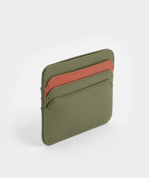 CHARLES & KEITH（チャールズ & キース）の「ツートーン マルチスロットカードホルダー / Two-Tone Multi Slot Card Holder（カードケース・レディース・ブラック/オリーブ/ブルー系その他4・XXS）」の7枚目の写真