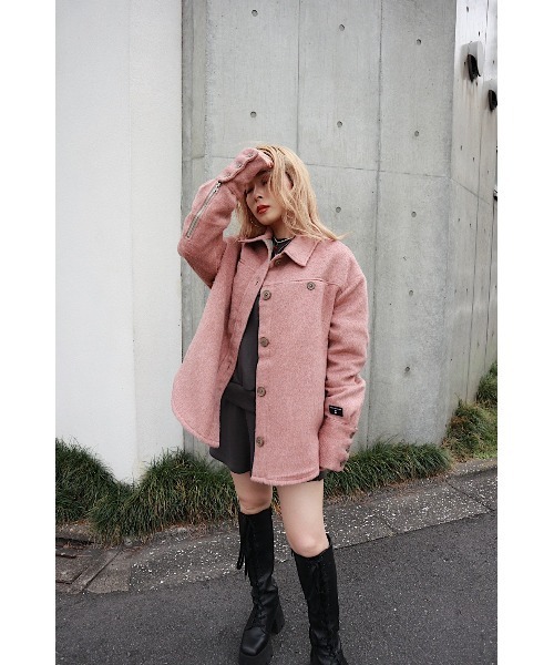 FIG&VIPER（フィグアンドバイパー）の「シャツJK（その他アウター・レディース・ブラウン/グレー/マルチ/オレンジ・FREE）」の22枚目の写真