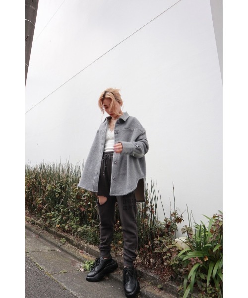 FIG&VIPER（フィグアンドバイパー）の「シャツJK（その他アウター・レディース・ブラウン/グレー/マルチ/オレンジ・FREE）」の7枚目の写真