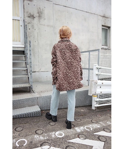 FIG&VIPER（フィグアンドバイパー）の「シャツJK（その他アウター・レディース・ブラウン/グレー/マルチ/オレンジ・FREE）」の8枚目の写真