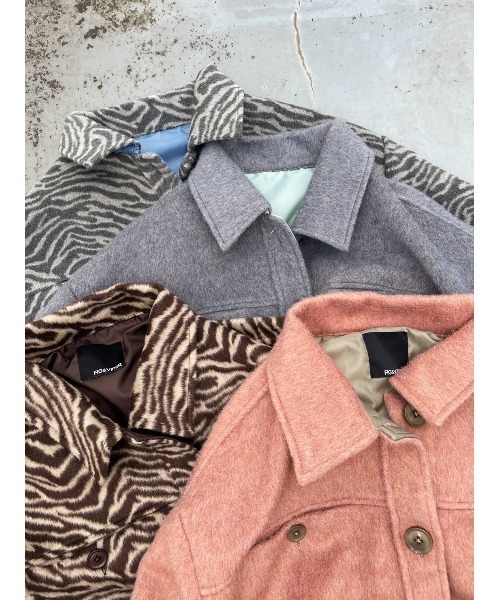 FIG&VIPER（フィグアンドバイパー）の「シャツJK（その他アウター・レディース・ブラウン/グレー/マルチ/オレンジ・FREE）」の5枚目の写真