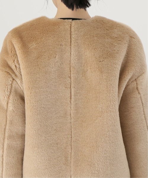 La TOTALITE（ラトータリテ）の「エコファー2WAYショートブルゾン◆（ブルゾン・レディース・ベージュ・FREE）」の15枚目の写真