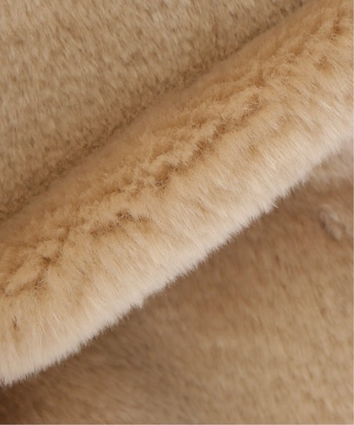 La TOTALITE（ラトータリテ）の「エコファー2WAYショートブルゾン◆（ブルゾン・レディース・ベージュ・FREE）」の7枚目の写真