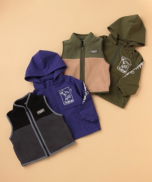 kladskap（クレードスコープ）の「ベストライナーつき恐竜ウィンドブレーカー（ブルゾン・キッズ・パープル/カーキ・120cm/100cm/110cm/130cm/90cm）」の20枚目の写真