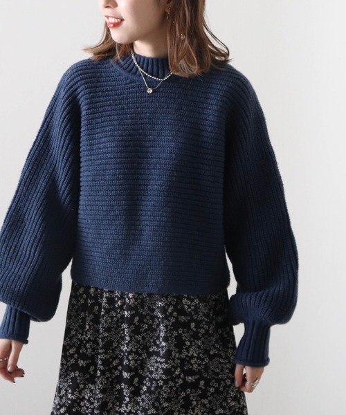 Cheek(チーク)の「畦ふんわりクロップドニット+花柄ワンピースセット(ワンピース・レディース・ベージュ/ネイビー/チャコールグレー・FREE)」の19枚目の写真