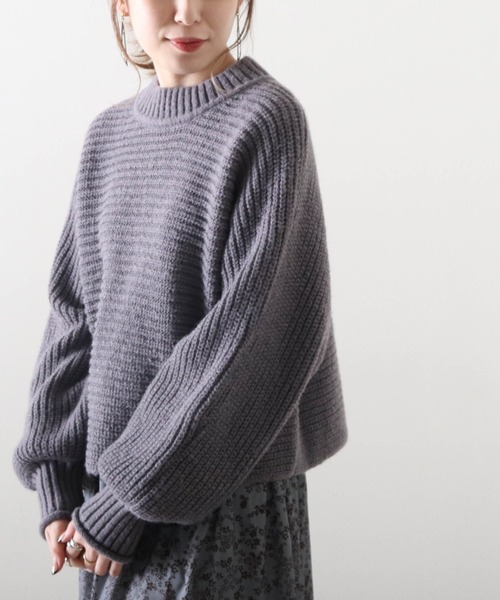 Cheek(チーク)の「畦ふんわりクロップドニット+花柄ワンピースセット(ワンピース・レディース・ベージュ/ネイビー/チャコールグレー・FREE)」の10枚目の写真