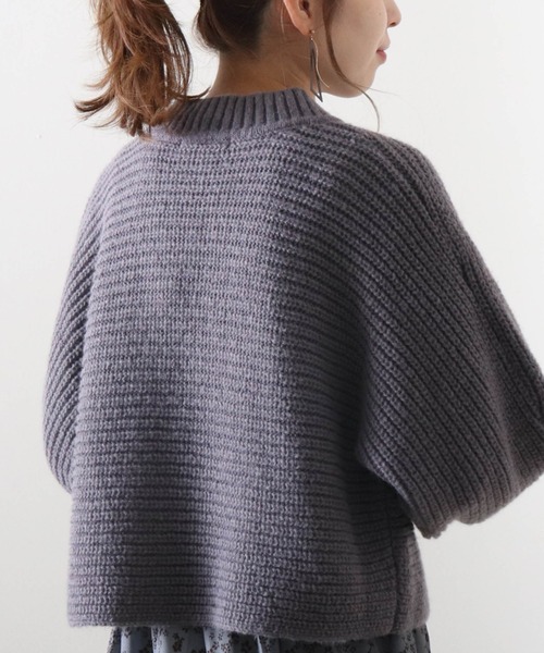 Cheek(チーク)の「畦ふんわりクロップドニット+花柄ワンピースセット(ワンピース・レディース・ベージュ/ネイビー/チャコールグレー・FREE)」の5枚目の写真